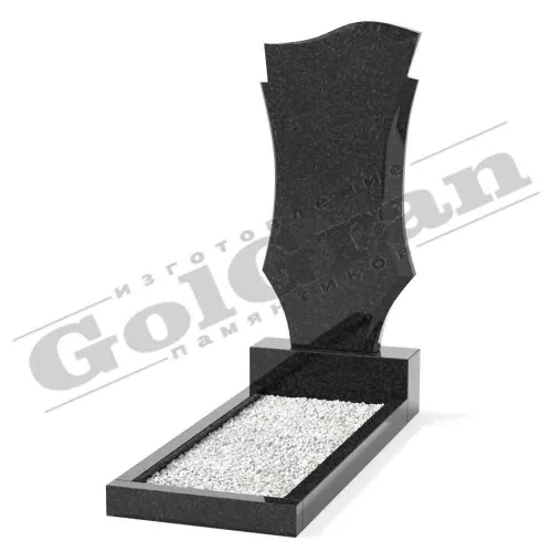 Вертикальный (одиночный) памятник В9 из карельского гранита 
